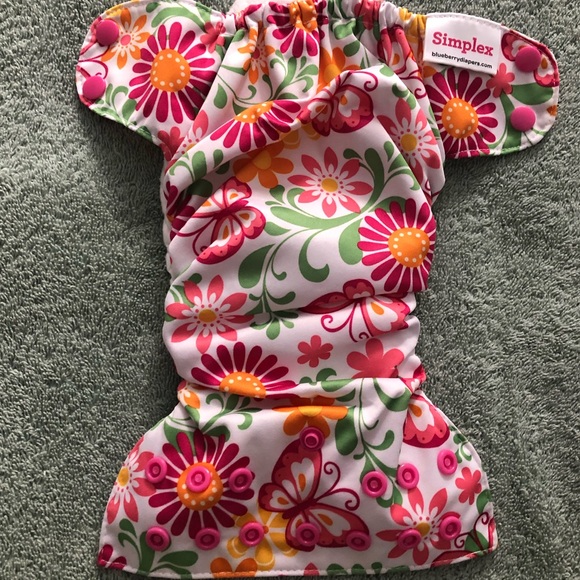 3 Blueberry Newborn Simplex Organic All-in-One cloth diapers - Picture 4 of 7